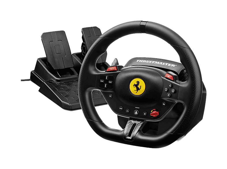 Volante y pedales gaming - Thrustmaster T98-P FERRARI 296 GTB, Para PS5, PS4 PC, Negro