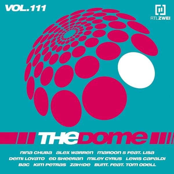 Albumcover mit einer rosa gepunkteten Kugel auf türkisblauem Hintergrund. Darunter steht The Dome III und unten die Namen verschiedener Künstler.