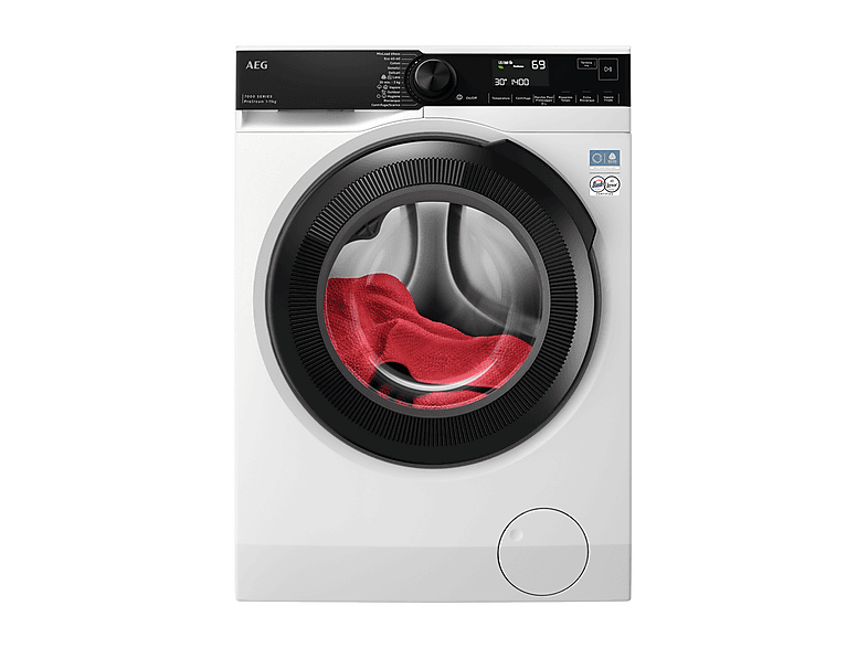 AEG Lr7Fh11Bgb Lavatrice, Caricamento frontale, 11 kg, 12 programmi, Profondità 63,6 cm, Bianco, livello rumorosità centrifuga 72 dB(A), Classe A