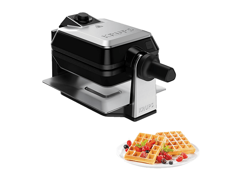 KRUPS FDD 95 D Waffeleisen Edelstahl/Schwarz