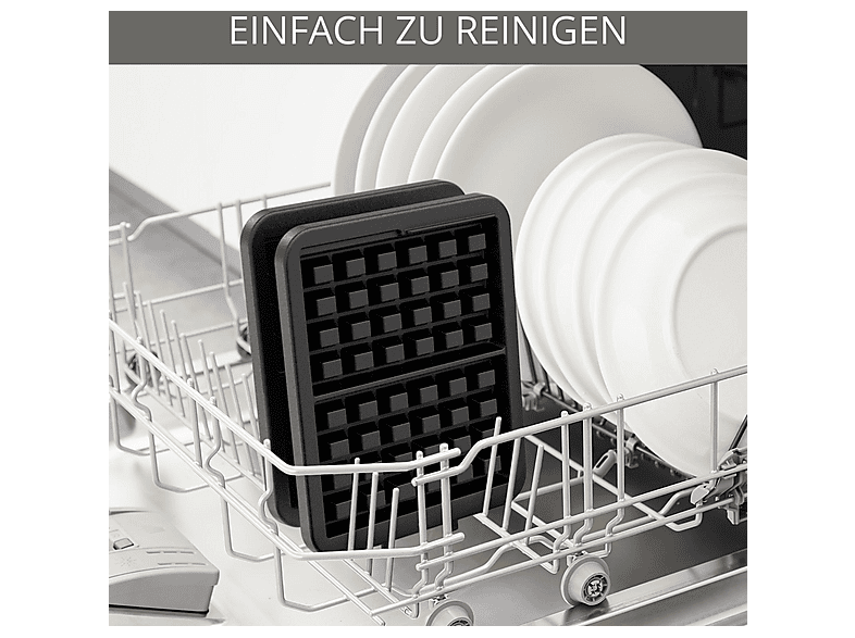 KRUPS FDD 95 D Waffeleisen Edelstahl/Schwarz