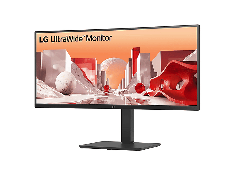 LG ELECTRONICS 34BA85QE-B 34 Zoll Monitor, WQHD, 5 ms Reaktionszeit, 300 cd/m², 60 Hz, Schwarz — Foto 3 von 5