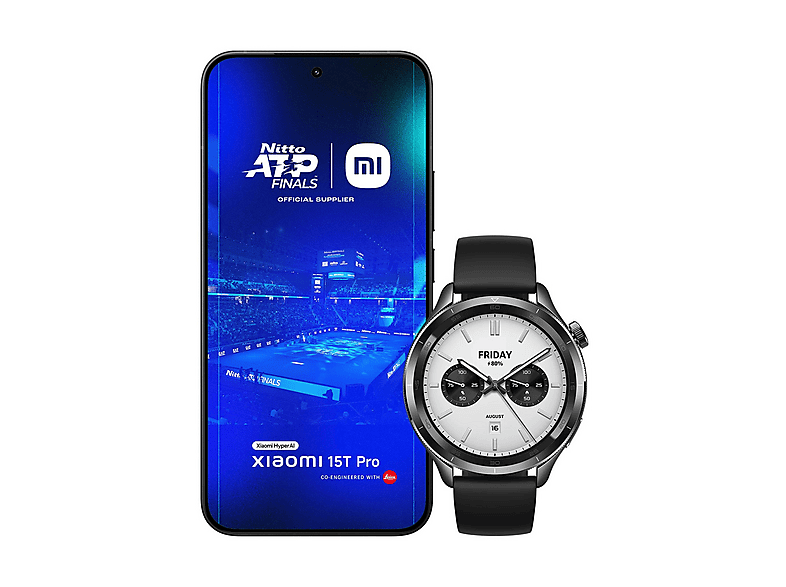 XIAOMI 15T Pro + Watch S4 48mm, 512 GB, BLACK
