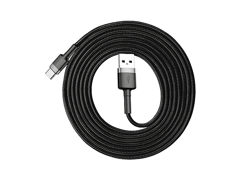 Cavo Usb-C BaseusCafule Cable USB For Type-C 2A 2 metri, Gray+Black