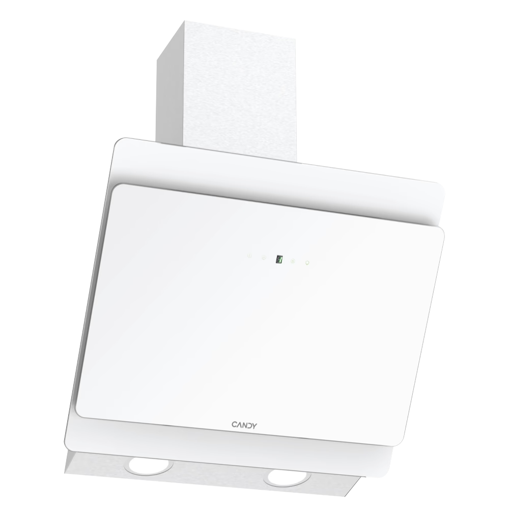 CANDY CDG6CBP8W Beépíthető dekor páraelszívó 60cm, A++, fehér üveg, 489 m3/h
