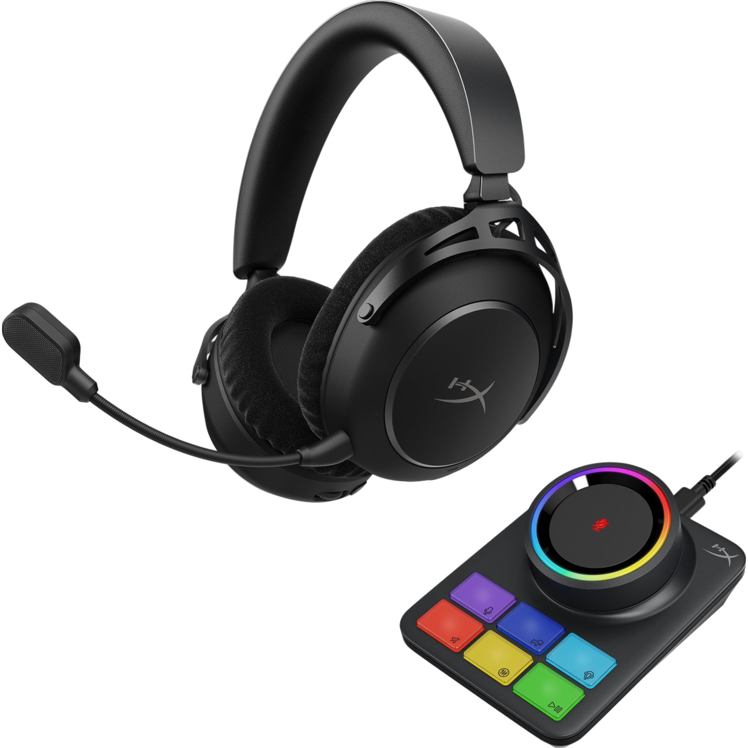 Hyperx Cloud Alpha 2 + Rgb Station Over-ear Bedrade Gaming-headset Met Ruisonderdrukking Zwart