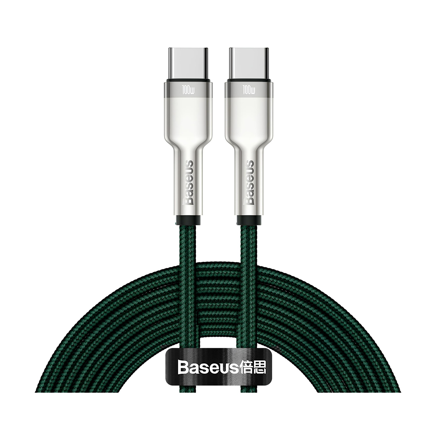 Cavo Usb-C BaseusCafule Series Metal Data Cable Type-C to 100W 2 metri, Green