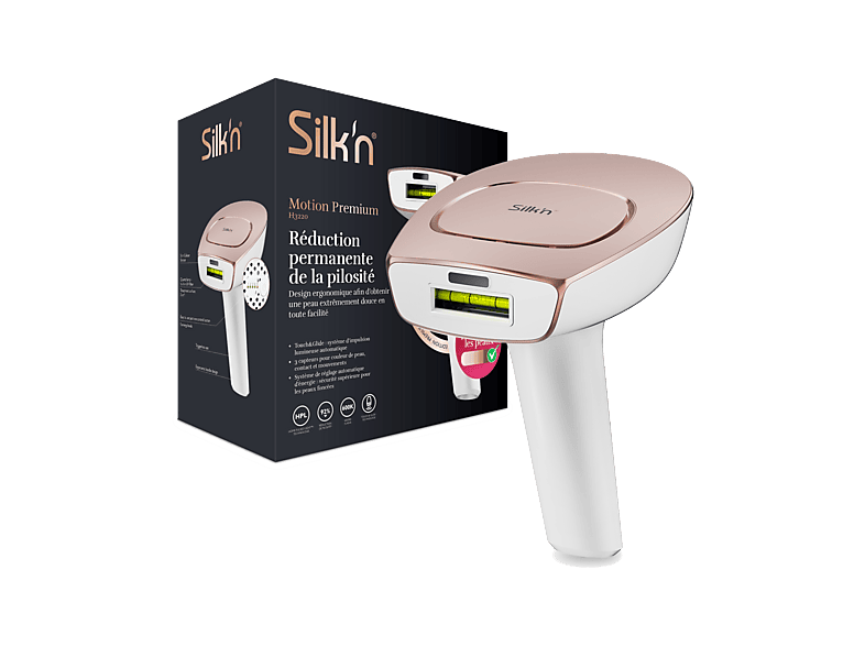 Silk'n MOP1PE4P001 Motion Premium IPL Haarentfernungsgerät (rose gold, mit 1 Aufsatz und Aufbewahrungskoffer, Netzbetrieb)