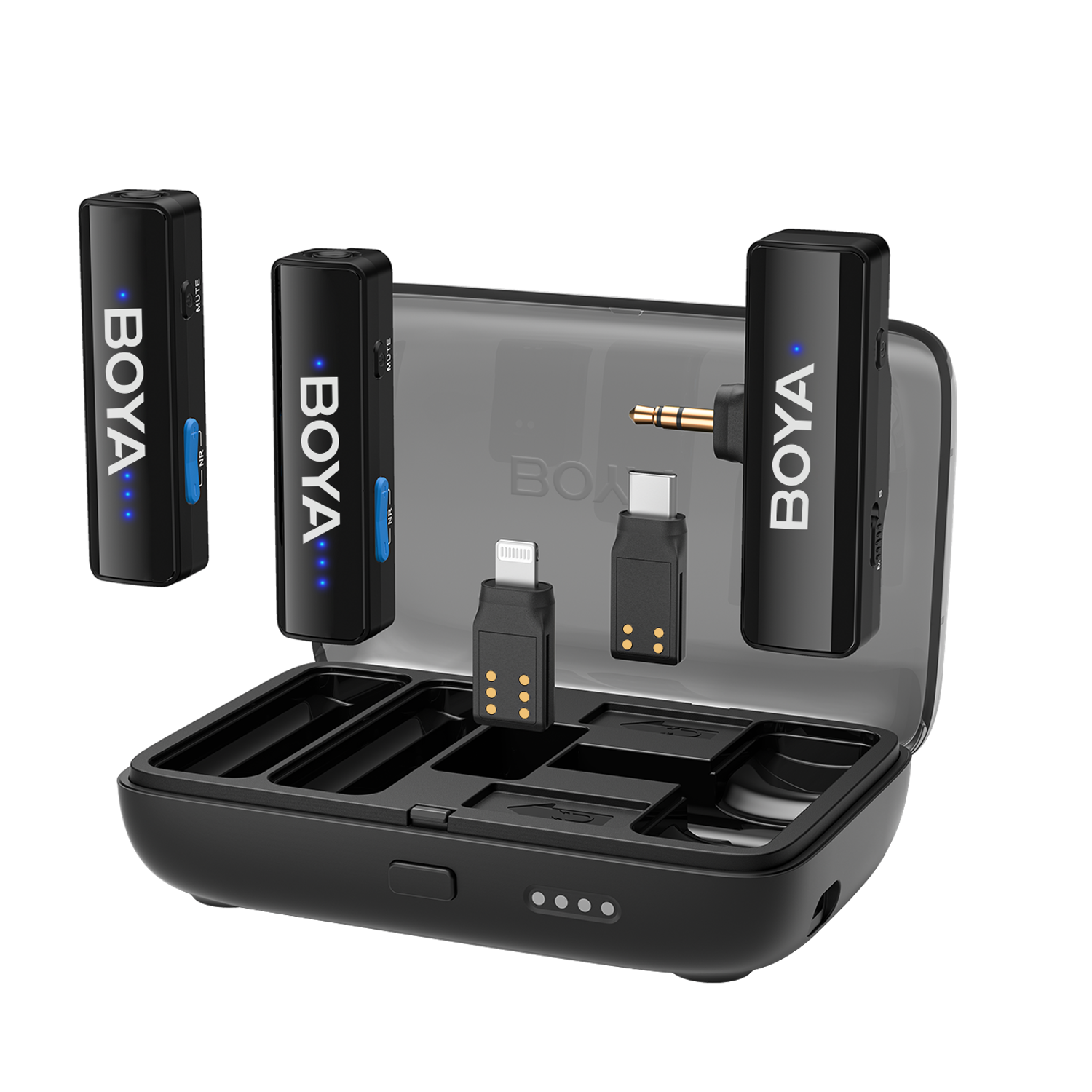 Boya link V2.0 Wireless Microphone Set Microfoon Zwart