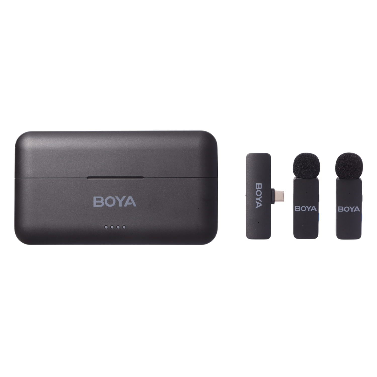 Boya By-v4u - 2.4ghz Four-channel Wireless Mic With Usb-c Plug Microfoon Zwart