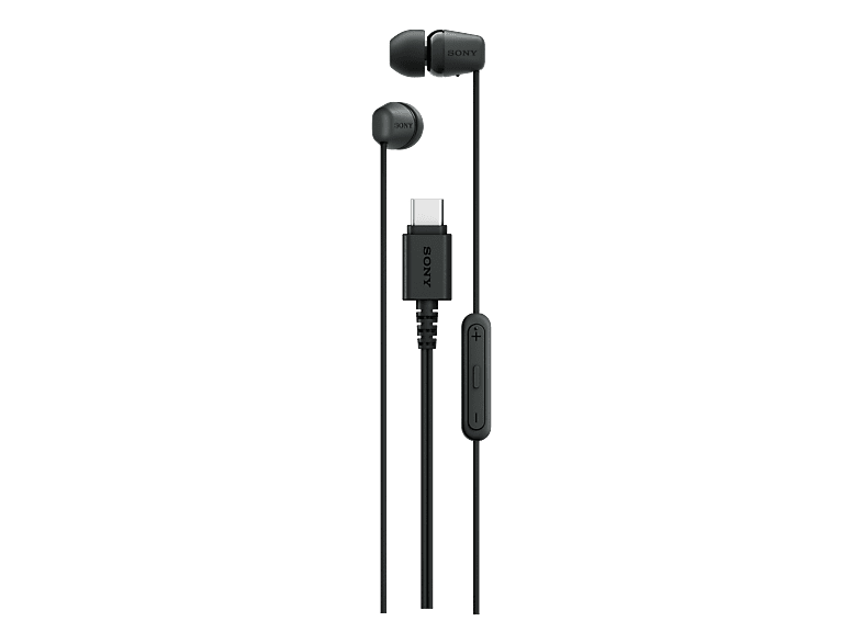 SONY IER-EX15C USB-C-Kabelgedundener, In-ear Kopfhörer Schwarz