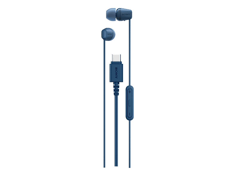 SONY IER-EX15C USB-C-Kabelgedundener, In-ear Kopfhörer Blau