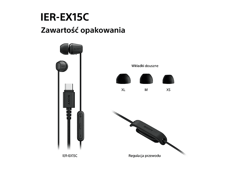 Sony IER-EX15C | Przewodowe słuchawki douszne USB-C® in Niebieskie – zdjęcie 2