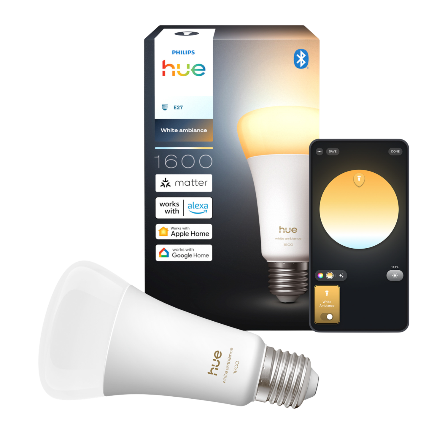 Philips Hue Led A67 Bulb Warm Tot Koelwit Licht E27 Fitting Slimme Ledlamp Wit