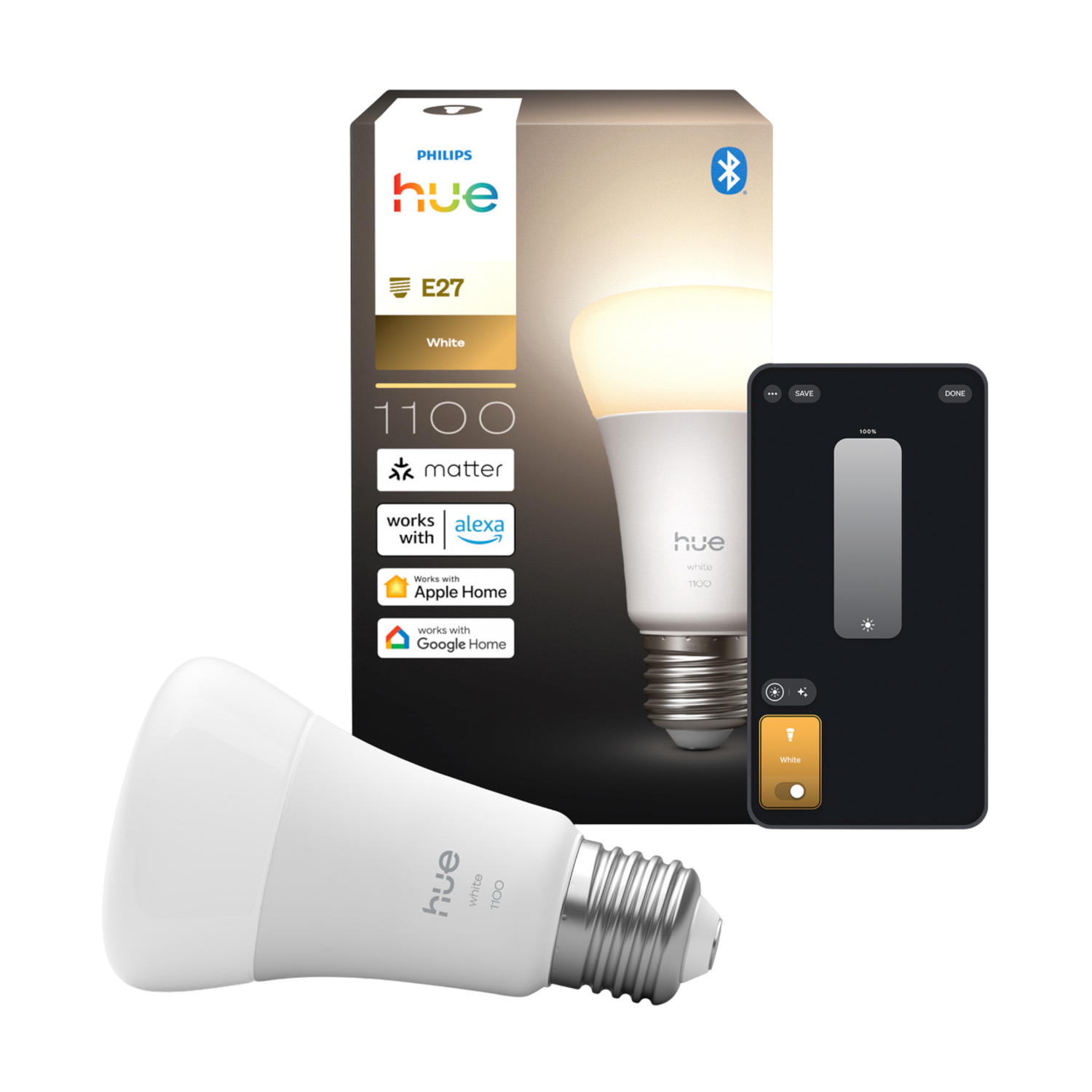 Philips Hue Led A60 Warm Wit Licht E27 Fitting Slimme Ledlamp