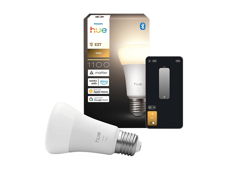 Ampoule LED Intelligente Philips Hue E27 Blanc Chaud
