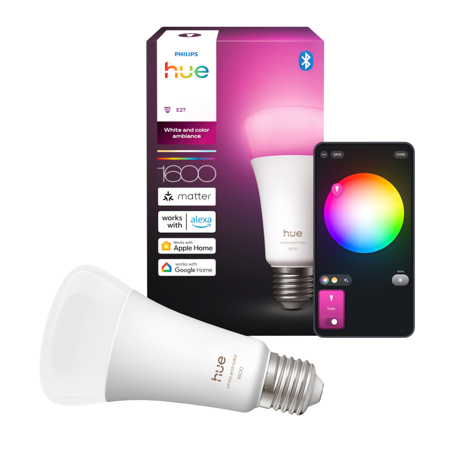 Philips Hue Led A67 Bulb Wit En Gekleurd Licht E27 Fitting Slimme Ledlamp