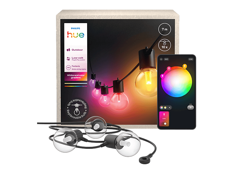 PHILIPS Buitenlamp Bellini vierkant zwart kopen