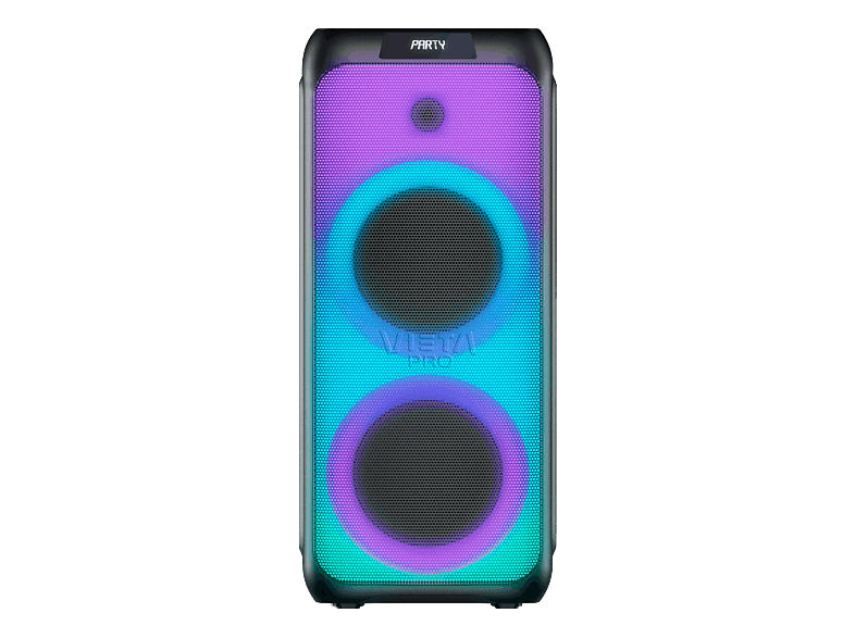 Altavoz de gran potencia - Vieta Party 110, 150 W, Bluetooth, Autonomía 10h, Negro