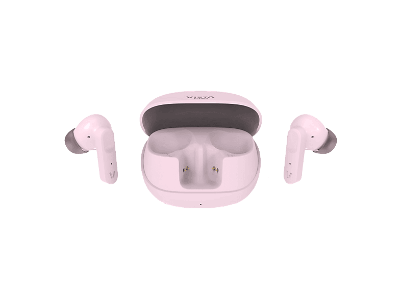 REACONDICIONADO Seminuevo Muy bueno Auriculares True Wireless - Vieta Done 5, Autonomía 25 h, Cancelación activa de ruido ANC, Bluetooth, Rosa