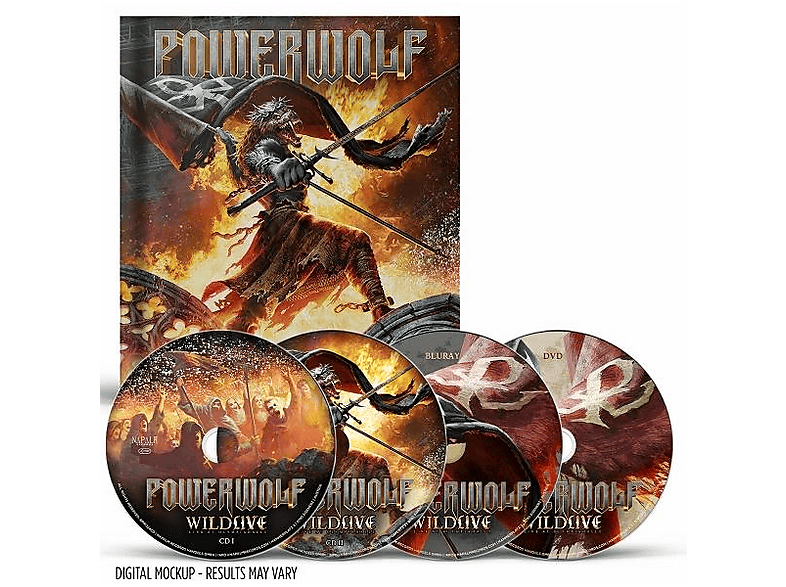 Thumbnail - Powerwolf - Wildlive (Live at Olympiahalle) (Mediabook) (CD + Blu-ray Disc)