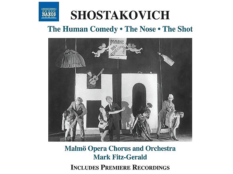 Birkeland, Lars Notto/Einarsson, Christian/Fitz-Gerald, Mark/Lind, Tor/Malmo Opera Chorus/Malmo Opera Orchestra/Sivebaek, Jesper/Sjolin, Allan/Staskus Larsen, Kenny/Stewart, Edward - The Human Comedy - The Nose - The Shot - (CD)