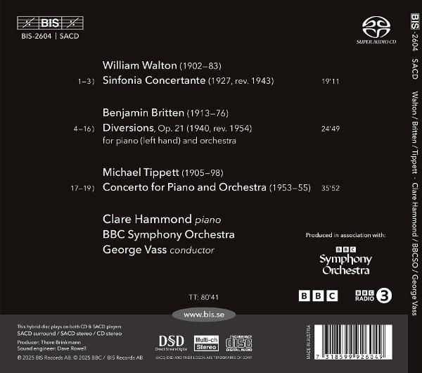 Schwarzer CD-Cover mit weißem Text, der Musikkompositionen, Interpreten und zugehörige Logos auflistet.