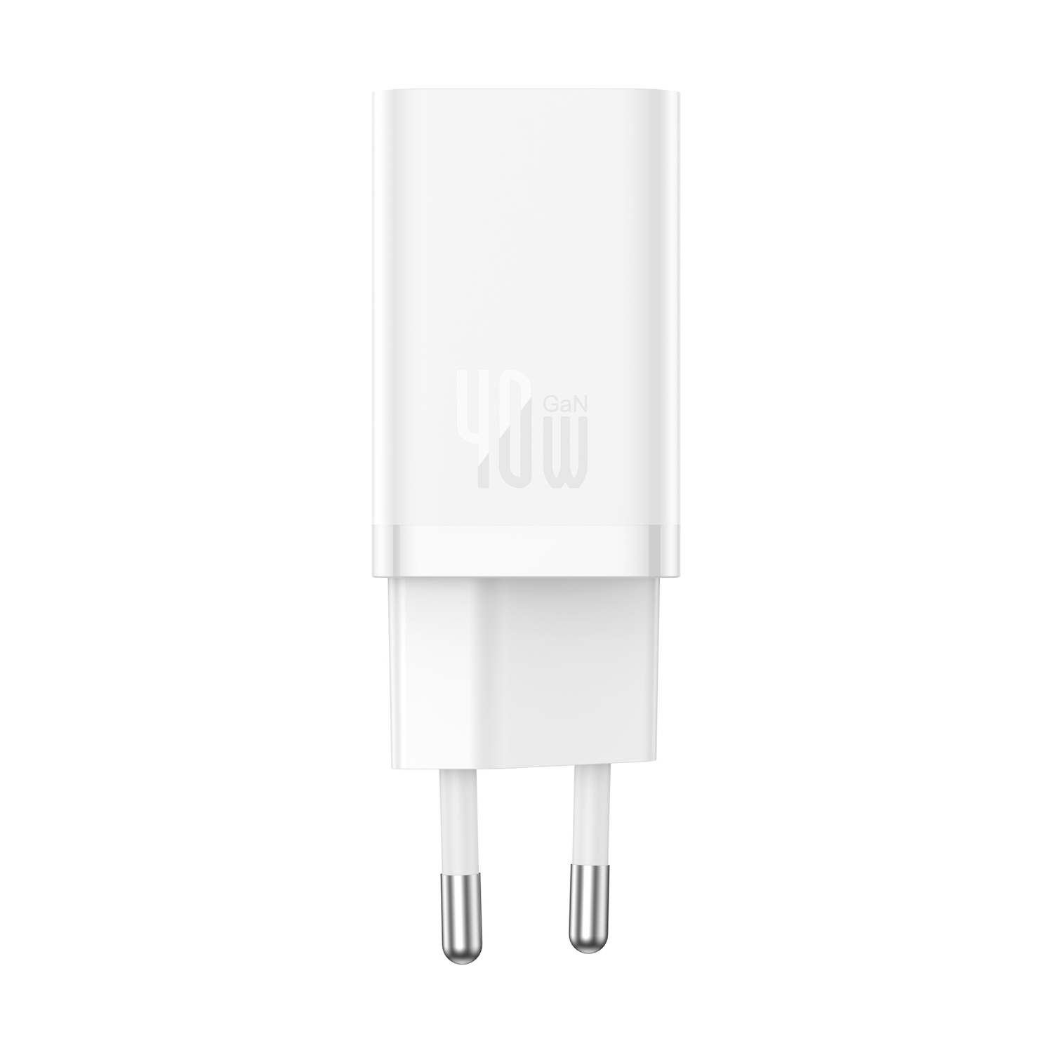 Caricabatteria BaseusGaN5 Pro Charger C+C 40W da Max (20W+20W su entrambe le porte), Bianco