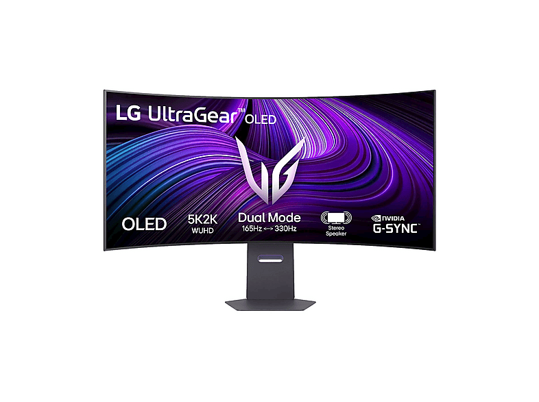 LG UltraGear Oled 45Gx950A Monitor, 44,5", UHD 5K, 5120 x 2160 Pixel, tempo di risposta 0,03 ms, refresh rate 165 Hz