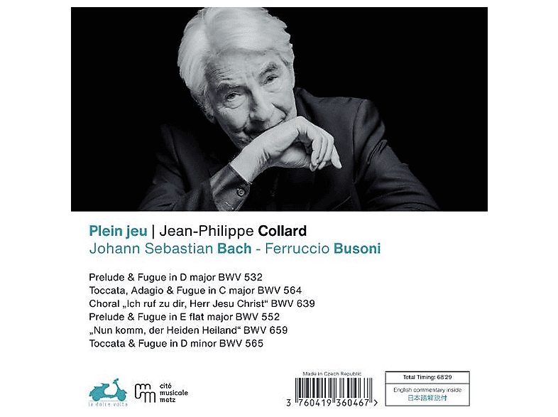 Thumbnail - Jean-philippe Collard - Bach / Busoni: Plein Jeu (CD)