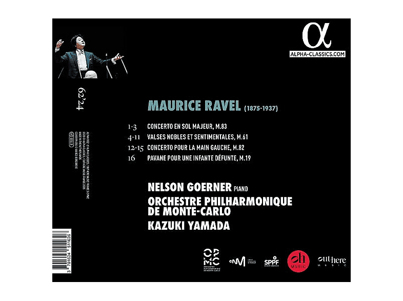 Thumbnail - Goerner, Nelson/Orchestre Philharmonique de Monte-Carlo/Yamada, Kazuki - Ravel: Klavierkonzerte (CD)