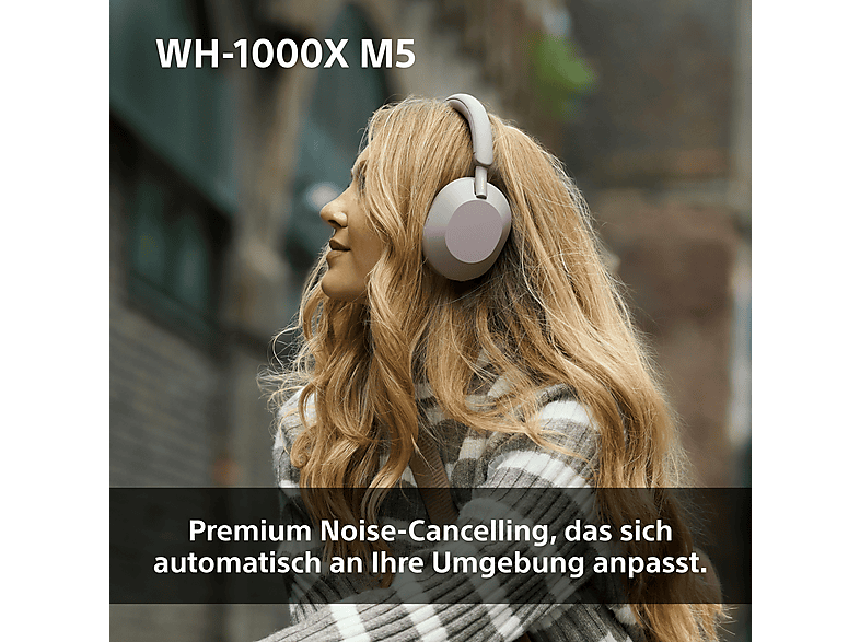 Thumbnail - SONY WH-1000XM5, Noise Cancelling, Bluetooth, Hi-Res Audio, bis zu 30 Stunden Akkulaufzeit, inklusive Hardcase, iOS und ...