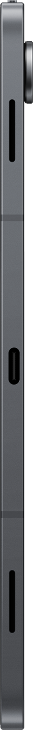 Une colonne rectangulaire gris foncé avec trois trous cylindriques noirs et un élément argenté en haut.