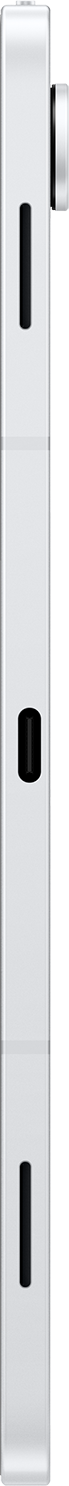 Un objet blanc vertical avec trois formes cylindriques noires. Une forme similaire en haut et un petit cylindre.