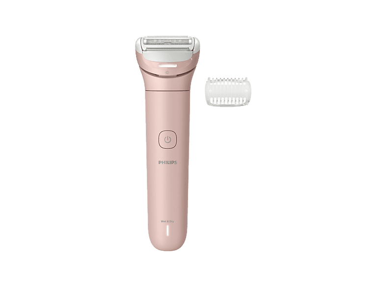 Rasuradora - Philips Lady Shaver Series 8000 BRL129/00, Cabezal Flexible, Luz LED, Uso seco/húmedo, Autonomía de 100 min, Rosa