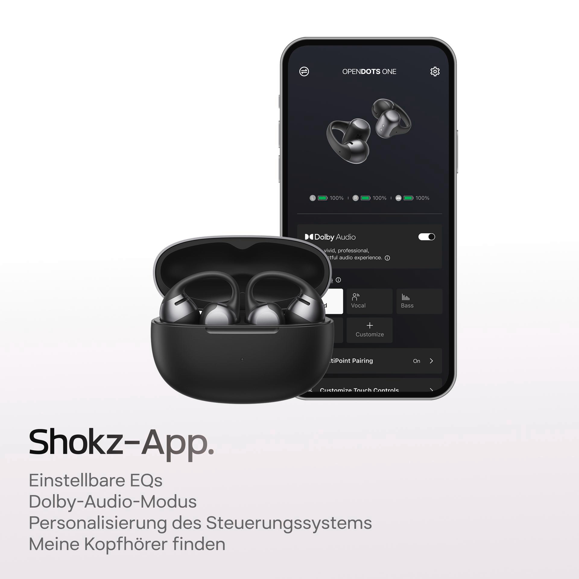 Shokz OpenDots ONE ブラック 黒 Shokz OpenDots ONE – FOCALPOINT DIRECT