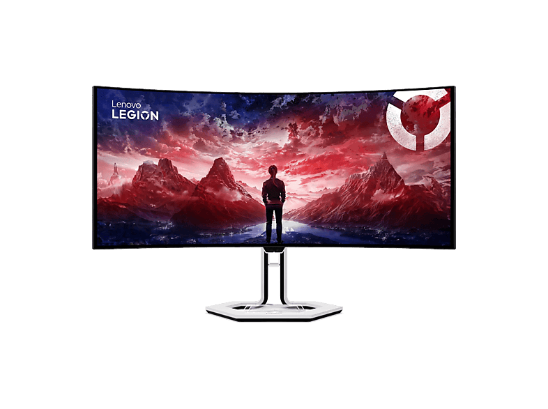 Monitor gaming - Lenovo Legion PRO 34WD-10, 34" UWQHD OLED, 240 Hz, 0.03 ms, OLED Curvo, FreeSync, Altura ajustable, Incluye altavoces