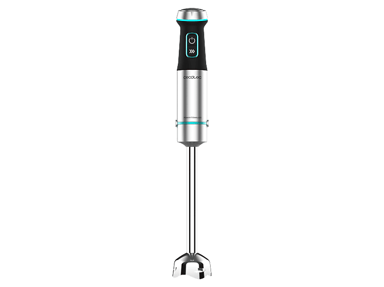 Batidora de mano - Cecotec Power Titan 1200 XL Cream, 1300 W, Velocidad Totalmente variable, Plata