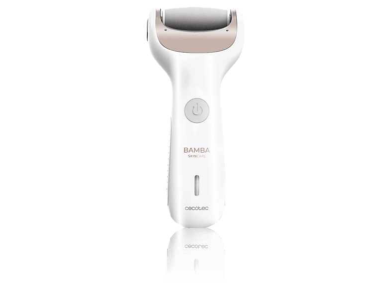 Limador de durezas - Cecotec Bamba SkinCare Silky, Para pies, Blanco