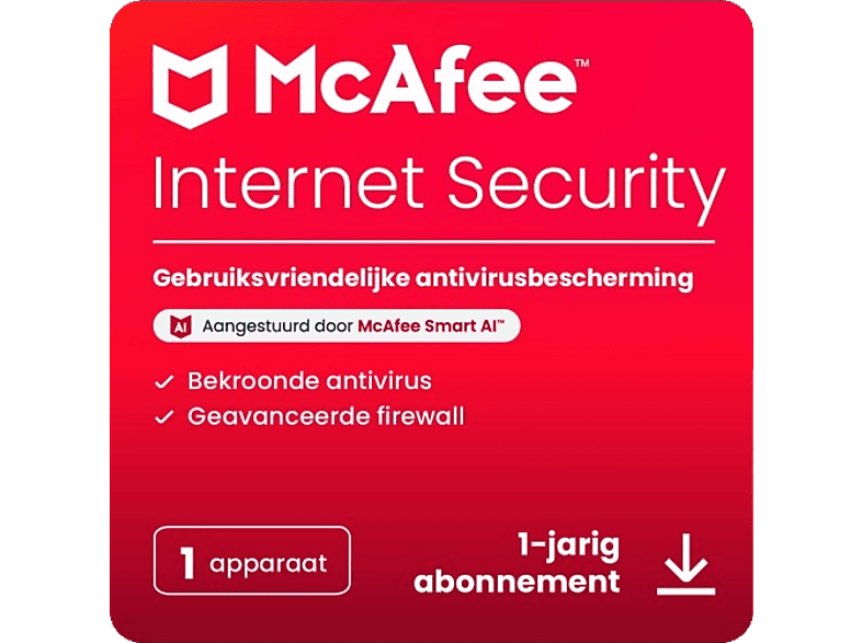 Mcafee Security Total Protection 1 Toestel Jaar Esd