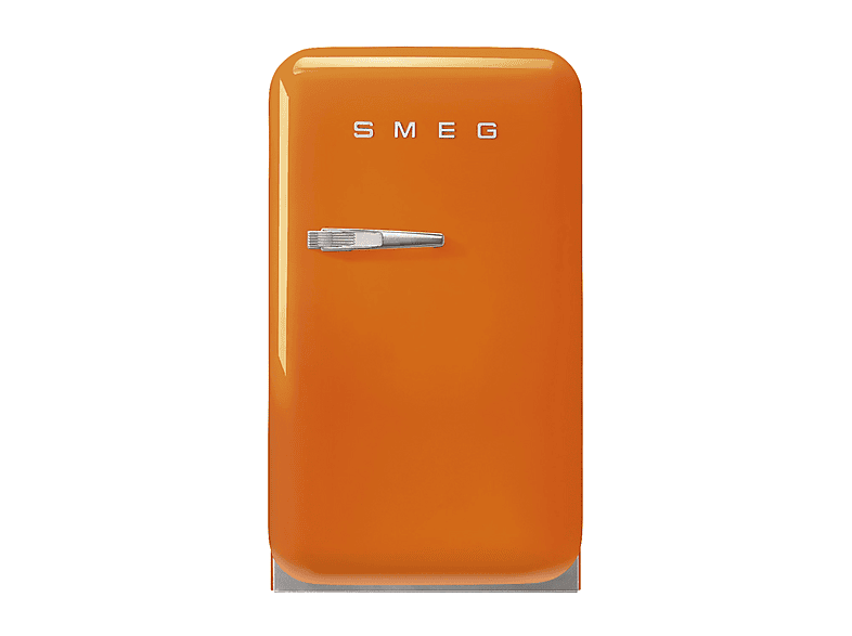 FRIGORIFERO MONOPORTA SMEG FAB5ROR6, Capacità netta totale 34 l, Rumorosità: 36 dB(A), Dimensioni: L 40,4 cm A 72,5 P 50 cm, Arancione, Classe C