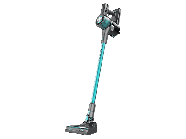 REACONDICIONADO Seminuevo Bueno Aspirador escoba - Cecotececotec Conga Rockstar P50, 265 W, 50 min Autonomía, Filtro HEPA, Succión 80 AW, Negro/Azul