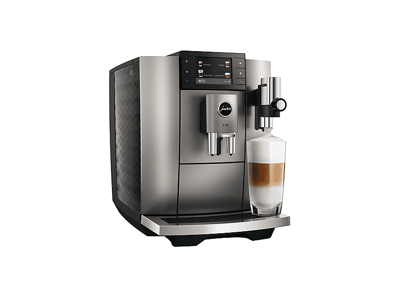 Jura E8 (ED) Kaffeevollautomat (Midnight Silver, P.A.G.2, 15 bar, externer Milchbehälter) — Foto 2 von 5