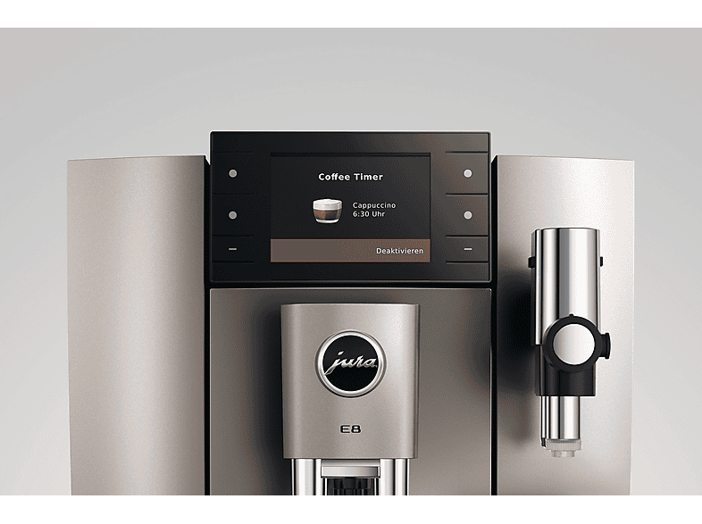 Jura E8 (ED) Kaffeevollautomat (Midnight Silver, P.A.G.2, 15 bar, externer Milchbehälter) — Foto 5 von 5