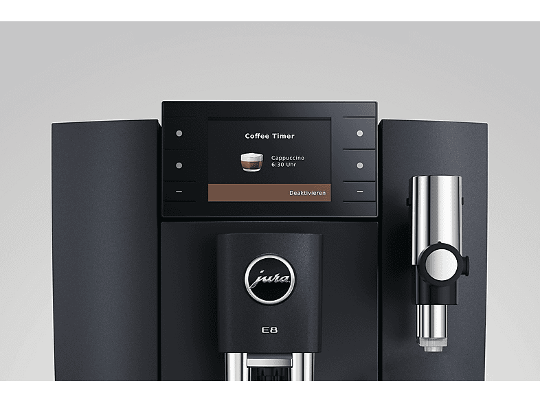 Jura E8 (ED) Kaffeevollautomat (Cosmic Black, P.A.G.2, 15 bar, externer Milchbehälter) — Foto 5 von 5