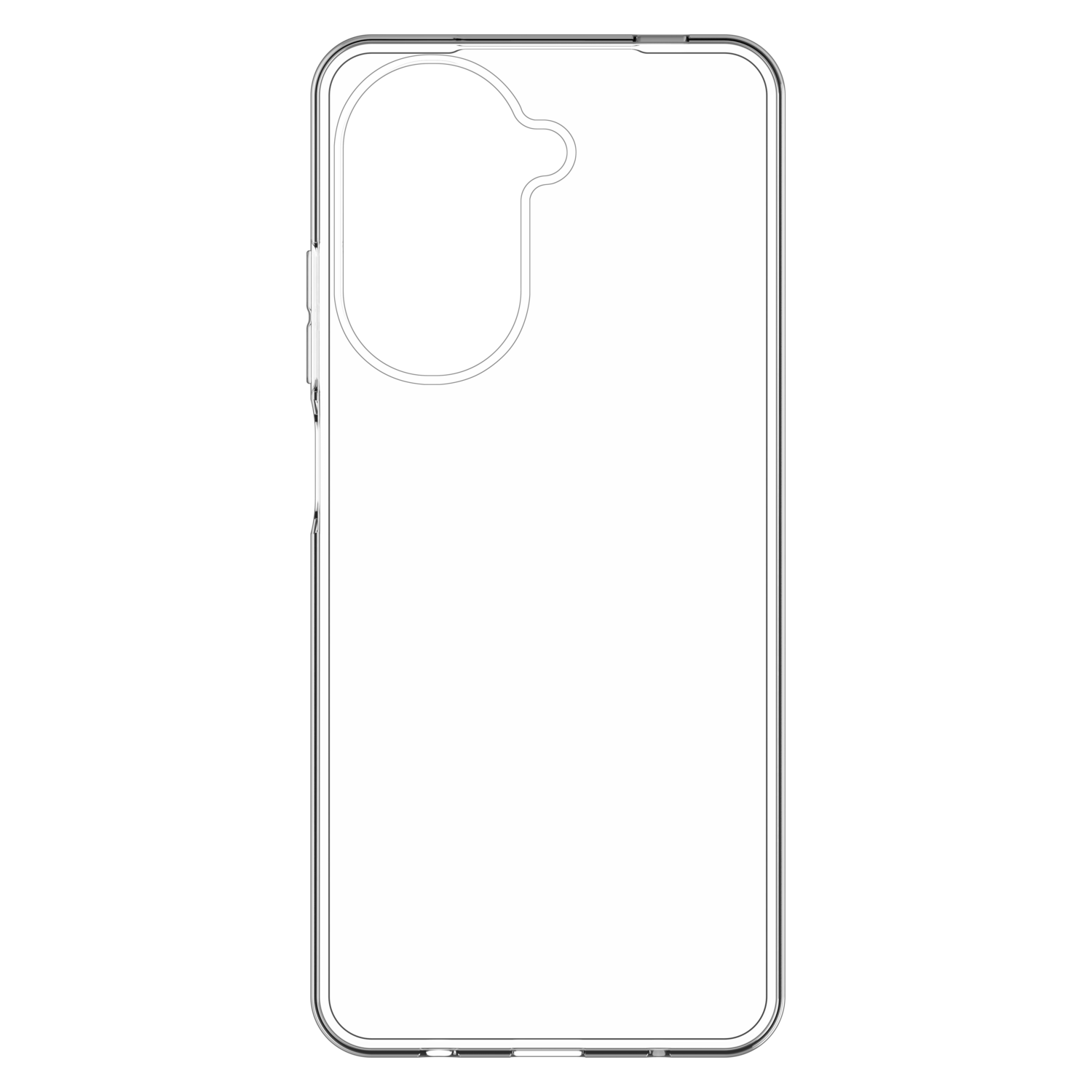 JUST IN CASE Zero Soft TPU Case GRS Recycled Telefoonhoesje voor Xiaomi Redmi A5 Transparant afbeelding