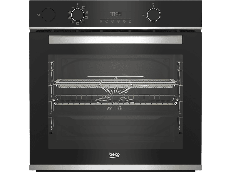 Horno - Beko BBISA13300XMPE, Multifunción, Sistema de limpieza integrado, 71 l, 60 cm, Negro