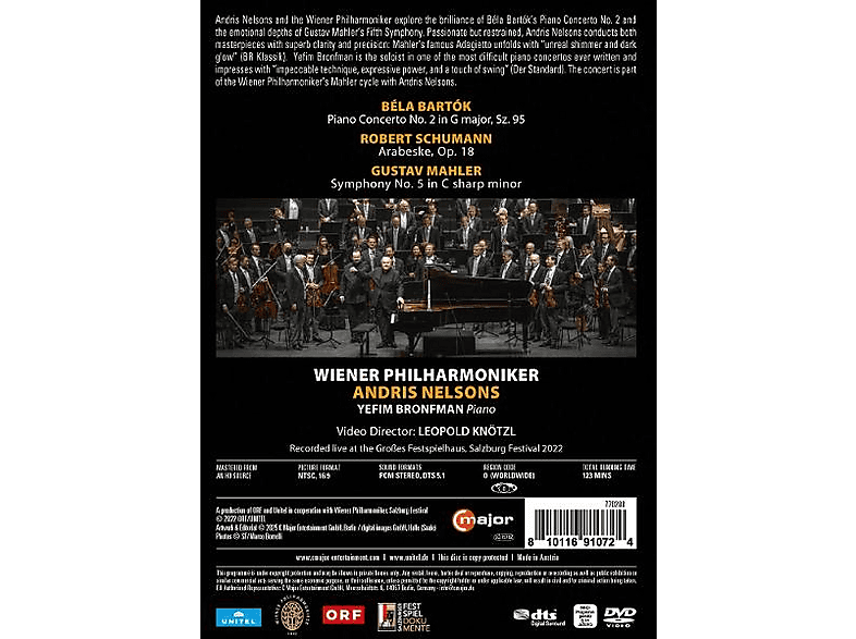 Thumbnail - Bronfman, Yefim/Nelsons, Andris/Wiener Philharmoniker - Andris Nelsons dirigiert die Wiener (DVD)