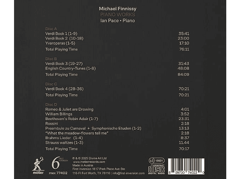 Thumbnail - Ian Pace - Finnissy: Klavierwerke (CD)