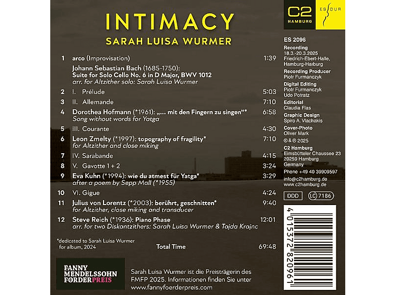 Thumbnail - Krajnc, Tajda/Wurmer, Sarah Luisa - Intimacy (CD)